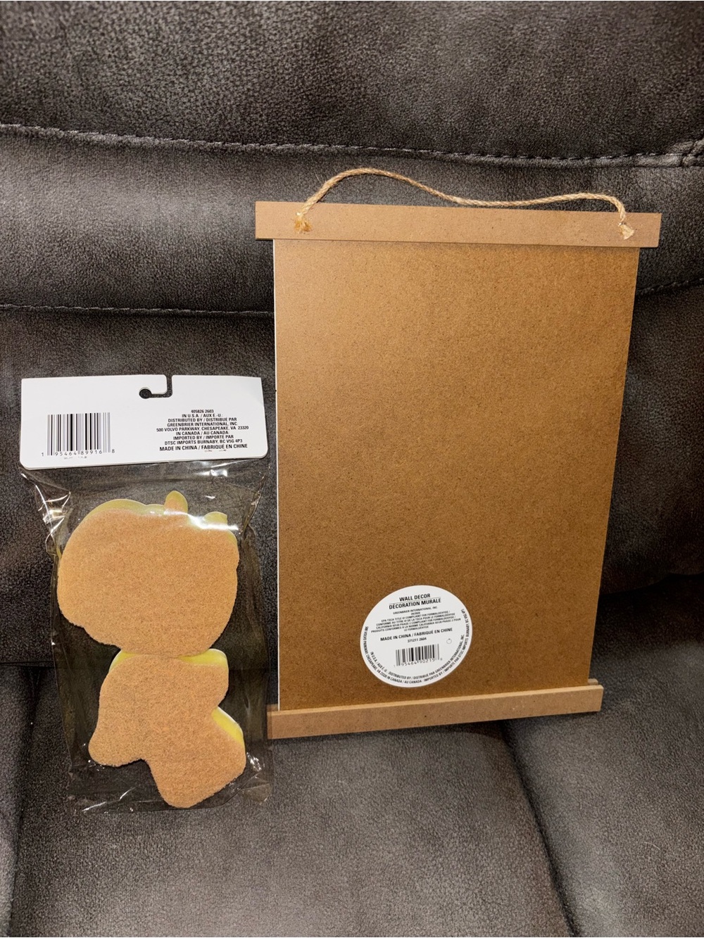 Wooden Apple Pie Recipe decor & 2 Fall Sponges NEW - Picture 4 of 6